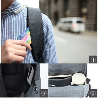 Рюкзак Xiaomi Runmi 90 Ninetygo Urban Simple Shoulder Bag Dark Grey